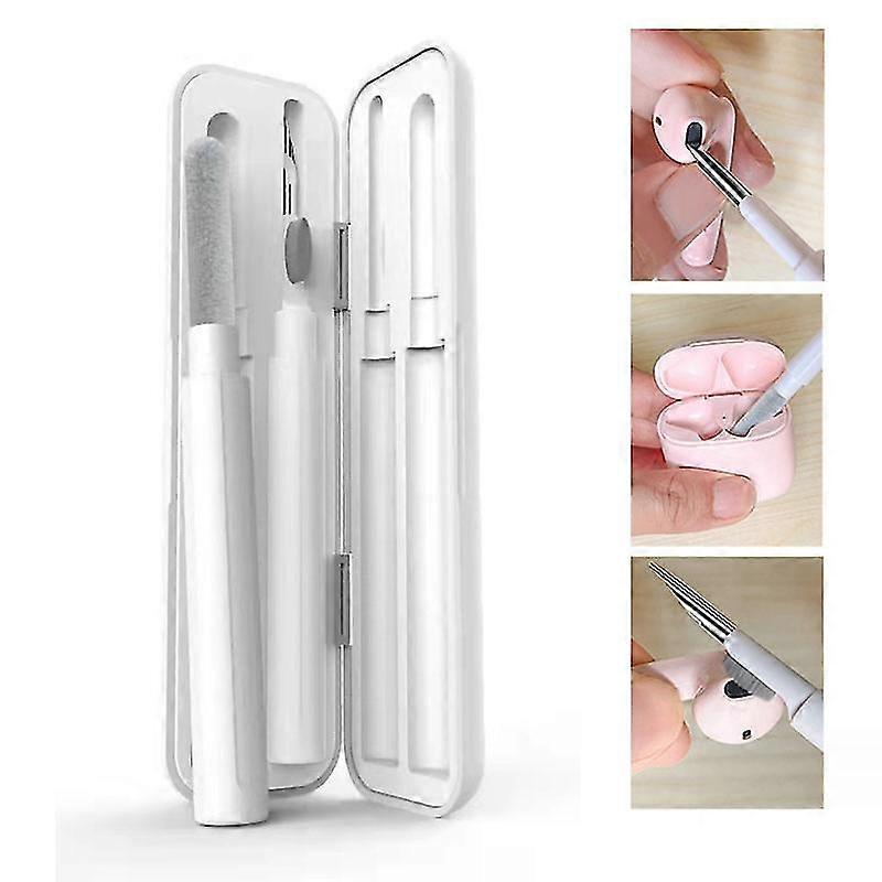 Cleaning Pen For Airpods Pro 1 2 Multi-function Cleaner Kit Soft Brush (white) 2025