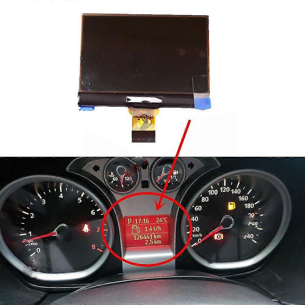 Écran d’affichage LCD pour Ford Focus 2008-2011 pour C-max 2007-2010 Galaxy Kuga Tableau de bord du groupe d’instruments ne convient que pour 13.87v