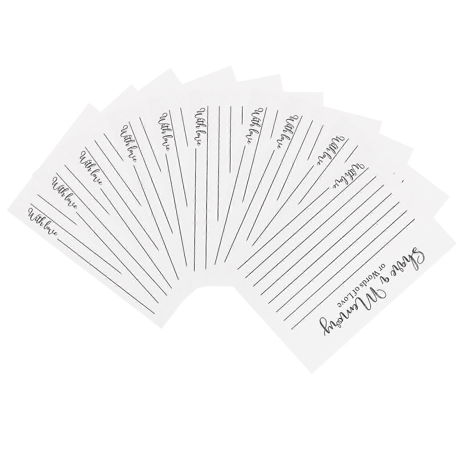 250 Pcs Blessing Creative For Family Friends Teachers Occasions Simple Design Durable Paper Assorted Color