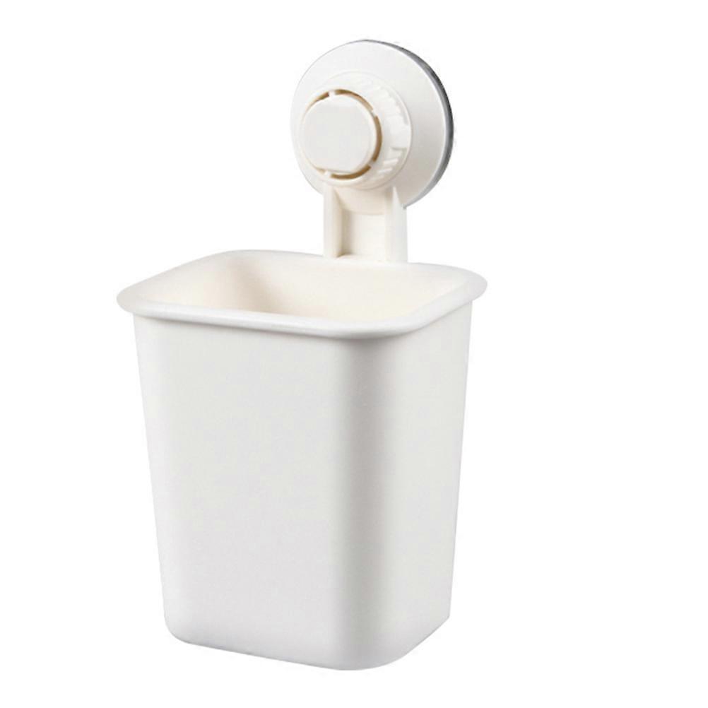 Bathroom Toothbrush Container Wall Mounted Organizer 2Pcs Storage