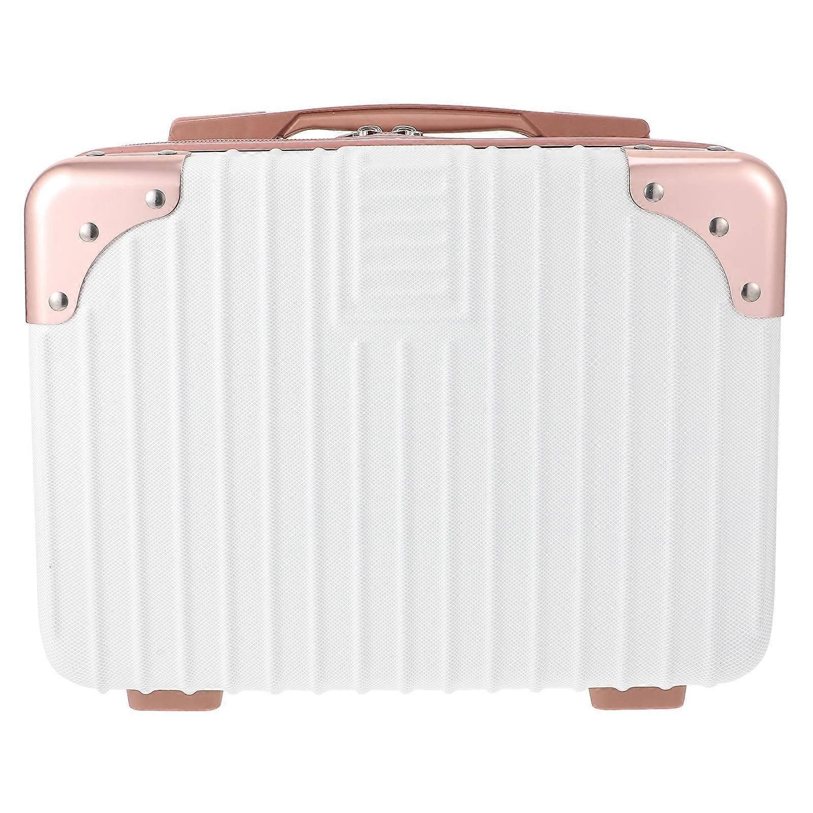 Makeup Storage Case Handheld Suitcase for Storage 2Pcs Portable Cosmetic Box