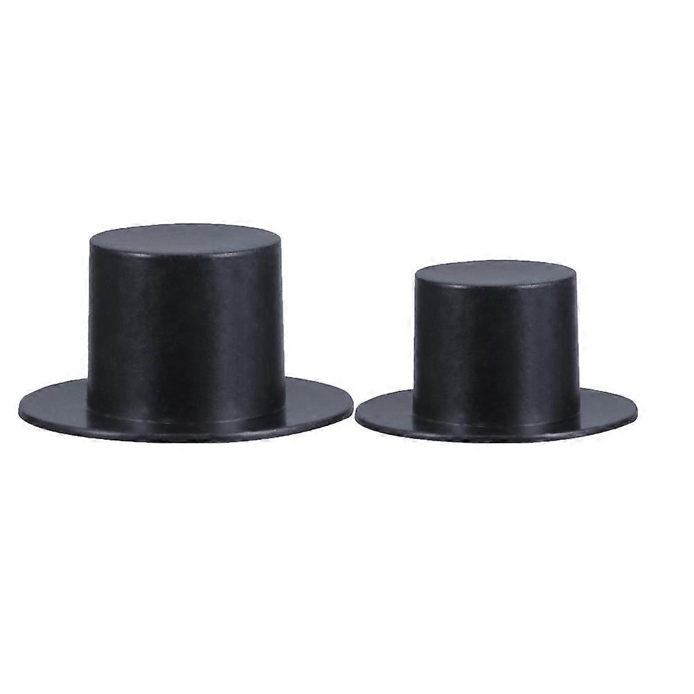 Mini Clown Cap Plastic Mini Hat for DIY 200Pcs Black Craft Supplies