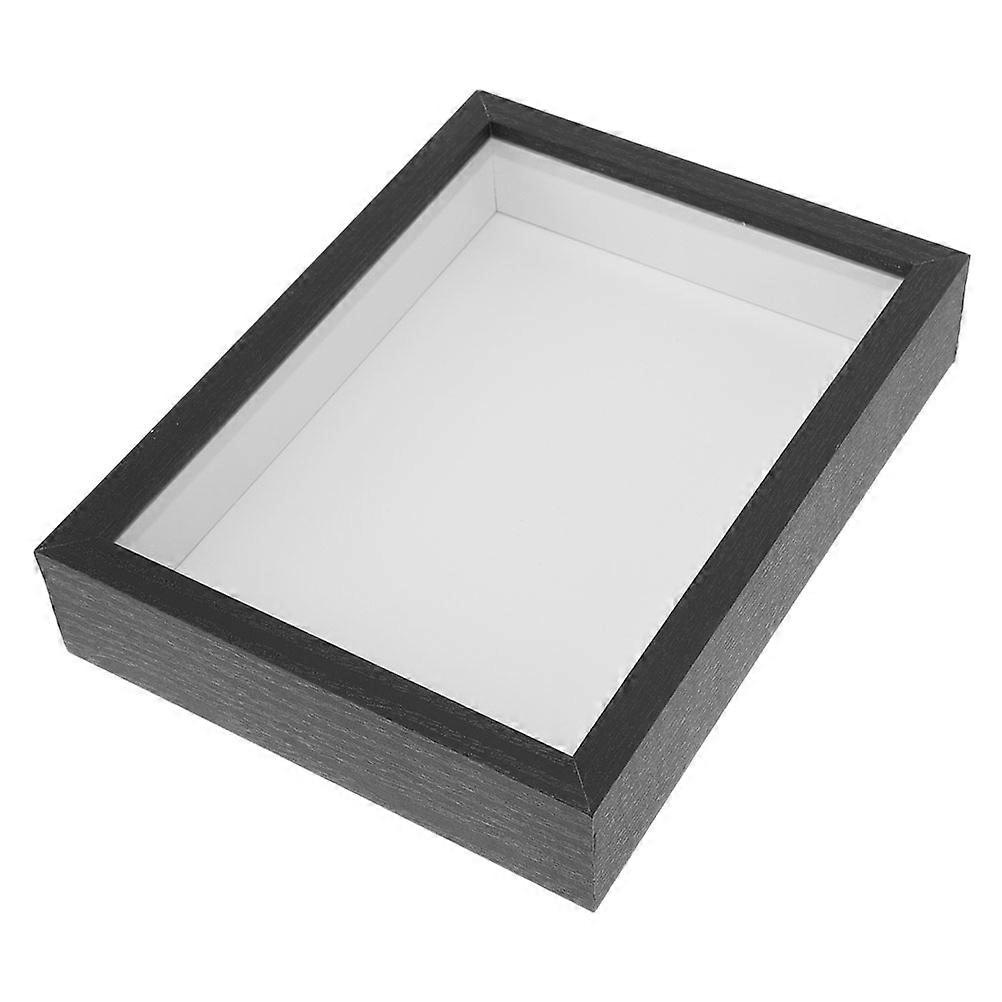 Shadow Box Display Case 2Pcs High-Definition Wood Tabletop Home Decoration Versatile Style 15.00X10.00X3.50CM