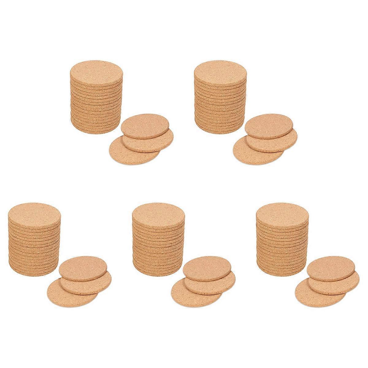 20Pack Cork Coasters for Drinks, Absorbent Heat Reusable