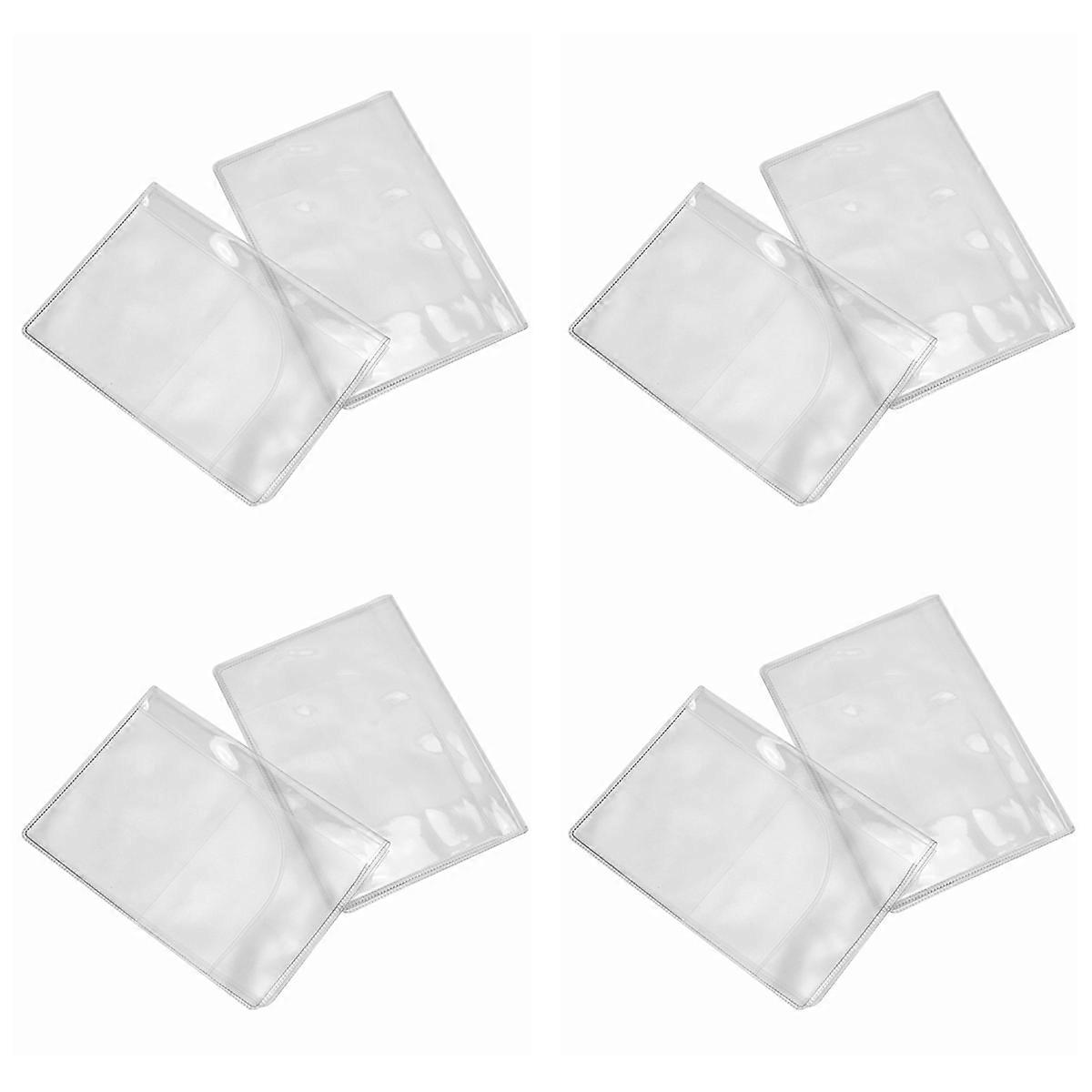 2 x Transparent Passport Holder Cover Case