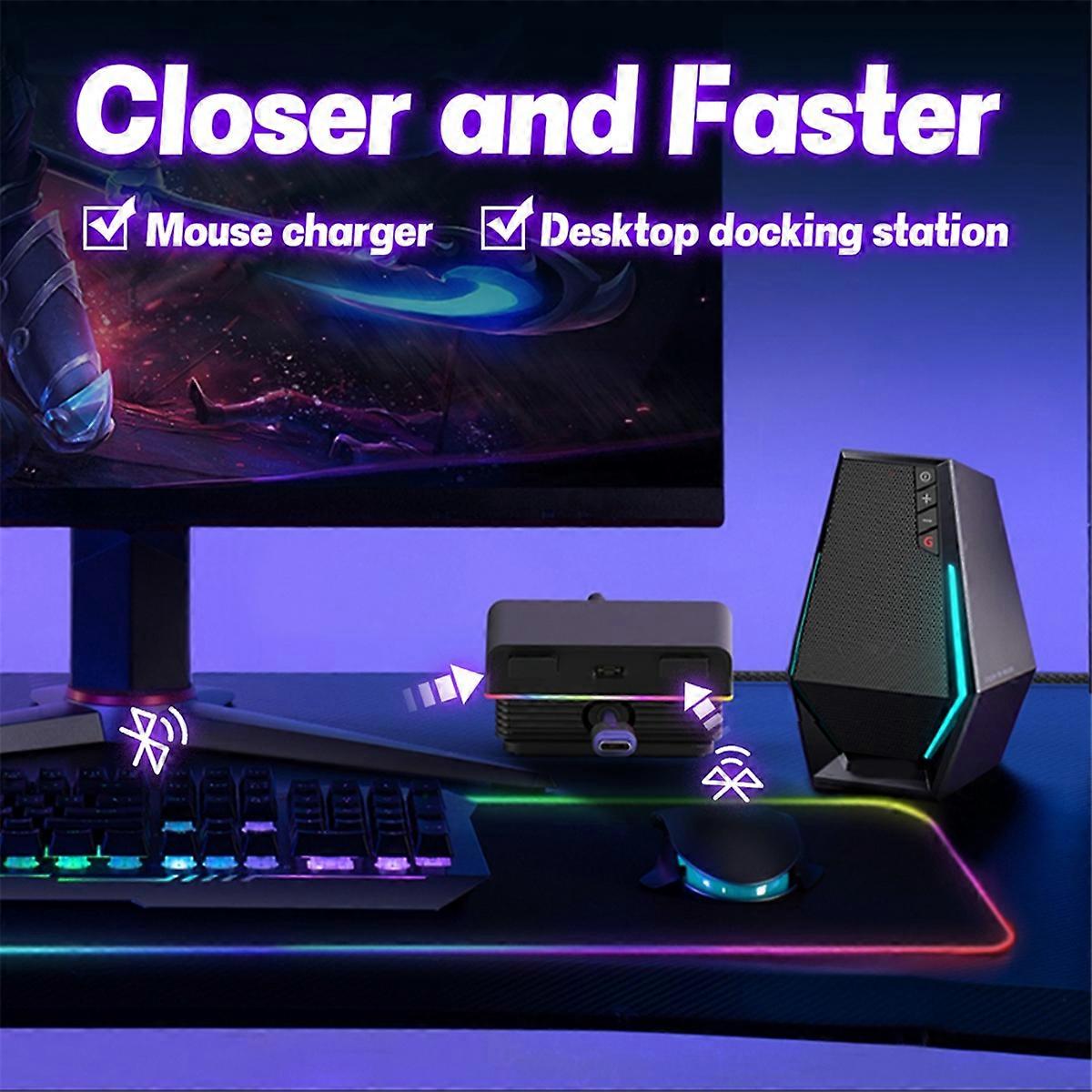 RGB Mouse Magnetic Charge Dock for PRO X 2 MX Master 3S 3 Anywhere VGN VXE R1 Max AJ199