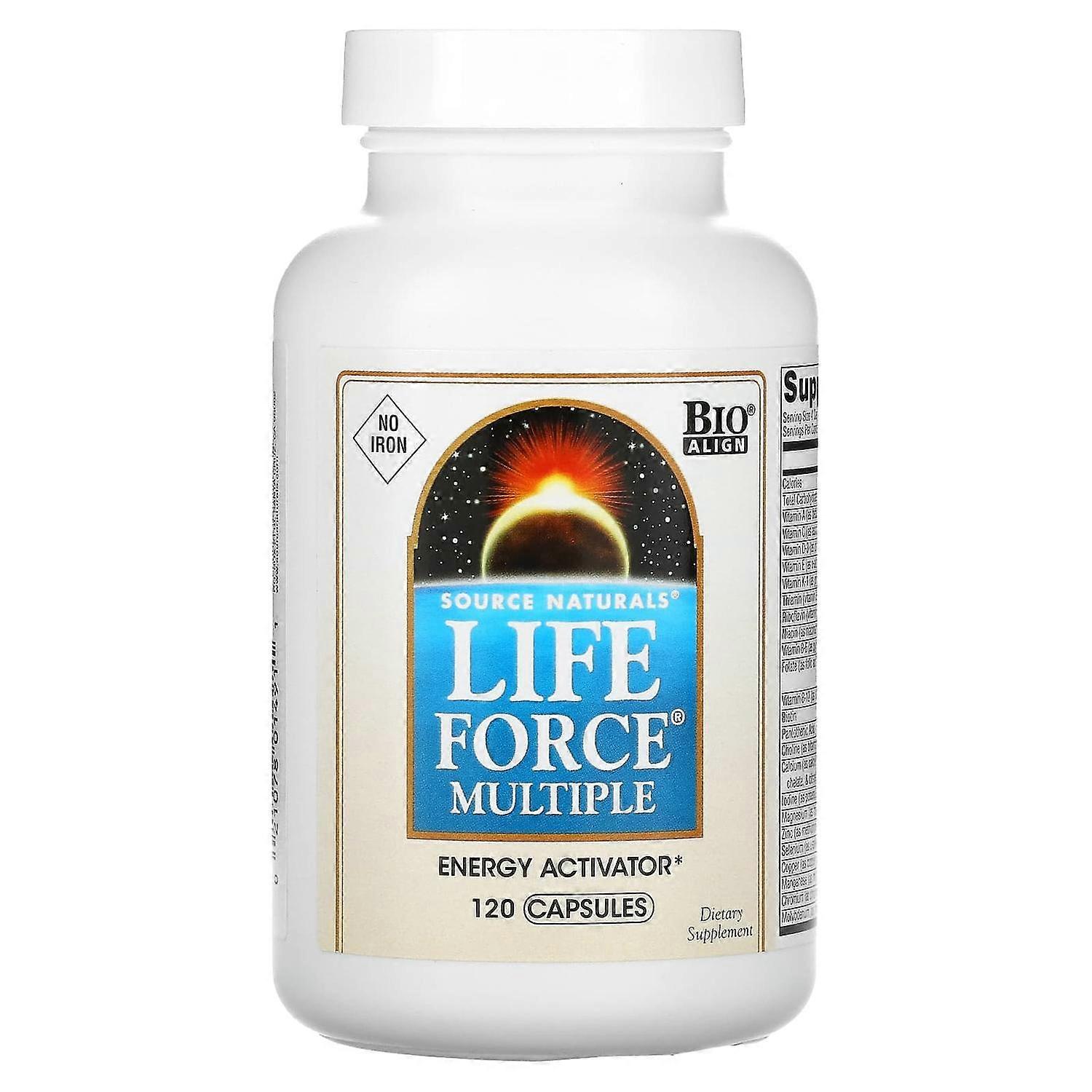 Source Naturals, Life Force Multiple, No Iron, 120 Capsules