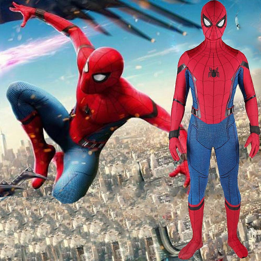 The Spider-Man Homecoming Jumpsuit Bodysuit Cosplay Costume Halloween Adult Kids