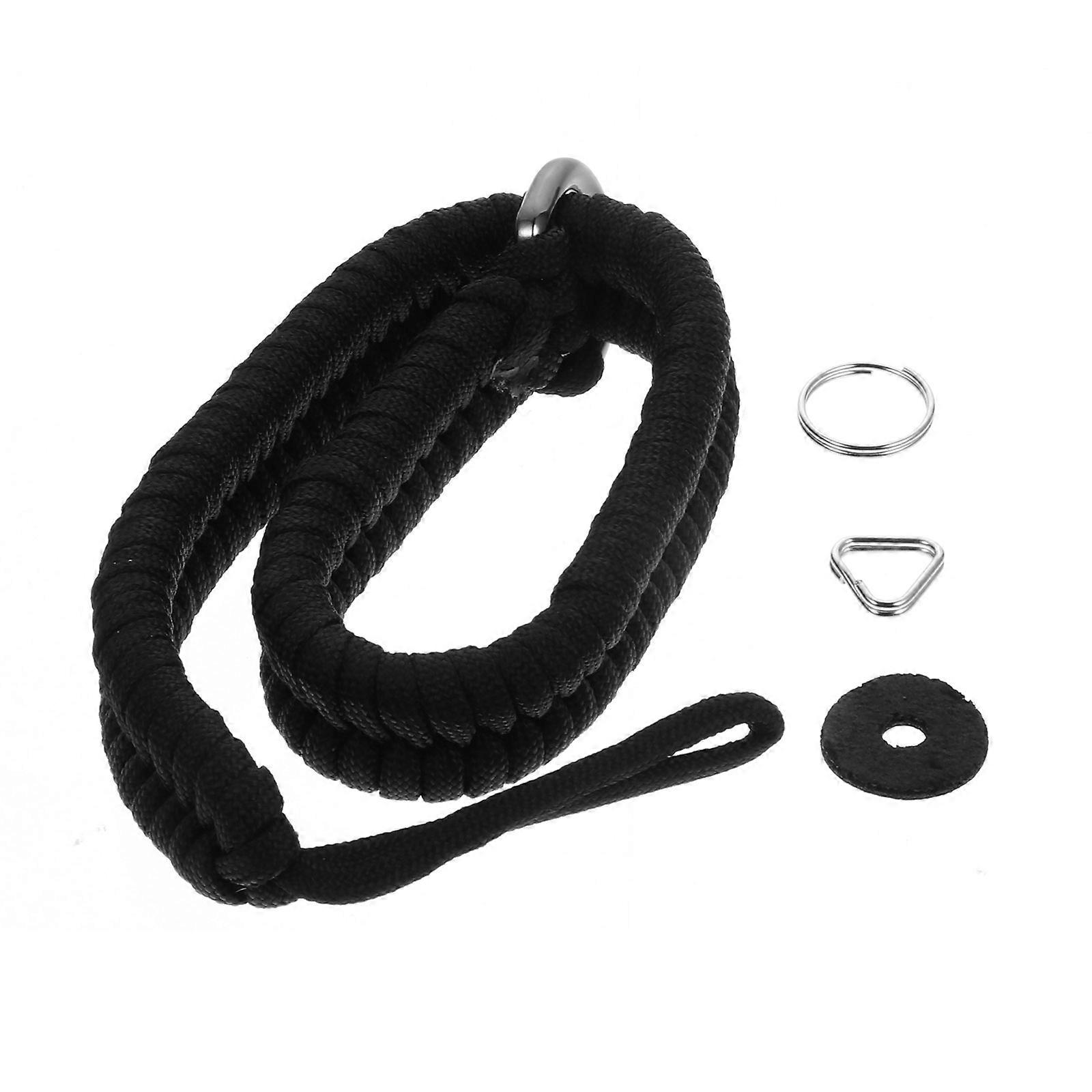 3Pcs Camera Wrist Strap Quick Release for Dslr Black Nylon Rope