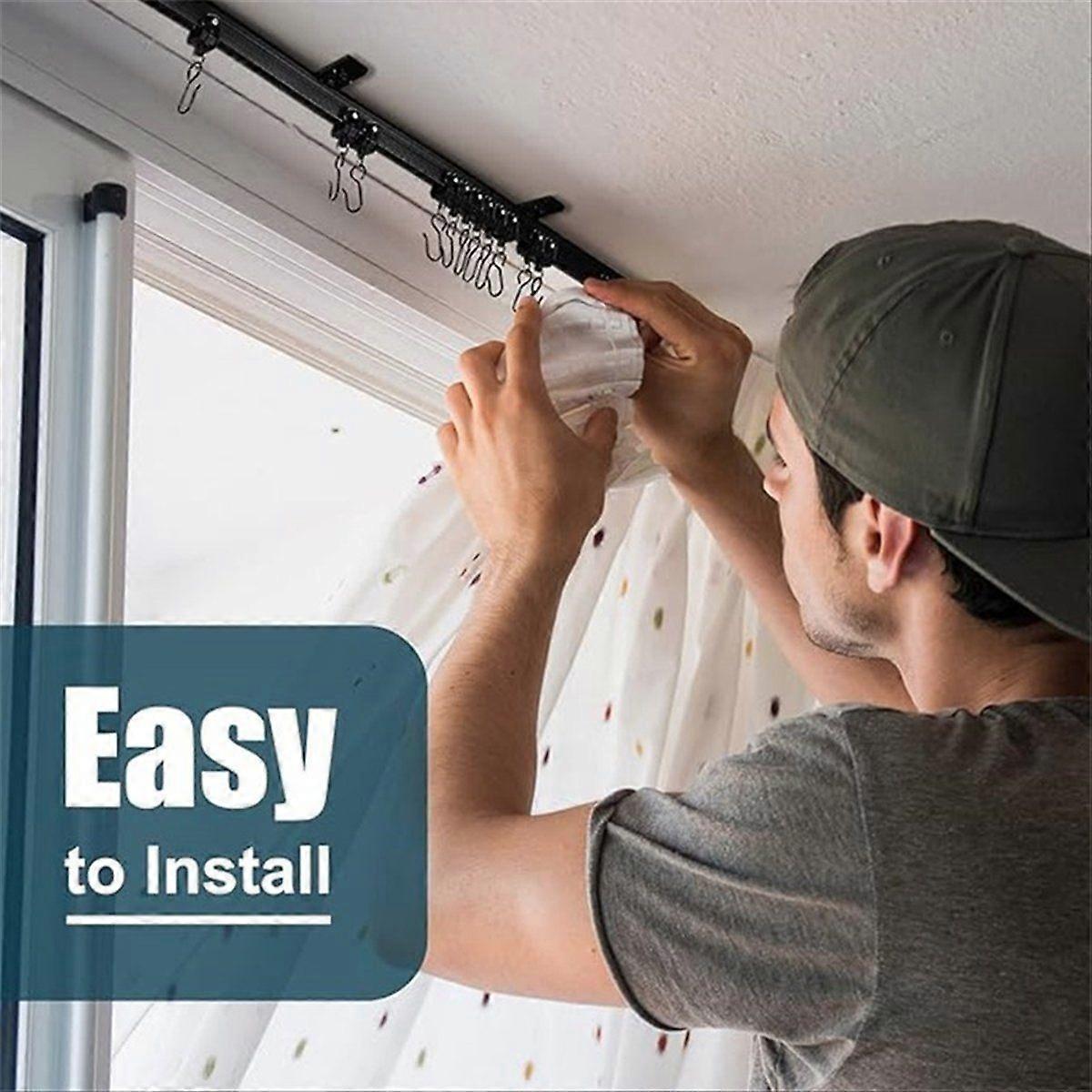 Flexible Bendable Curtain Track, Ceiling Wall Mounted 5Meter