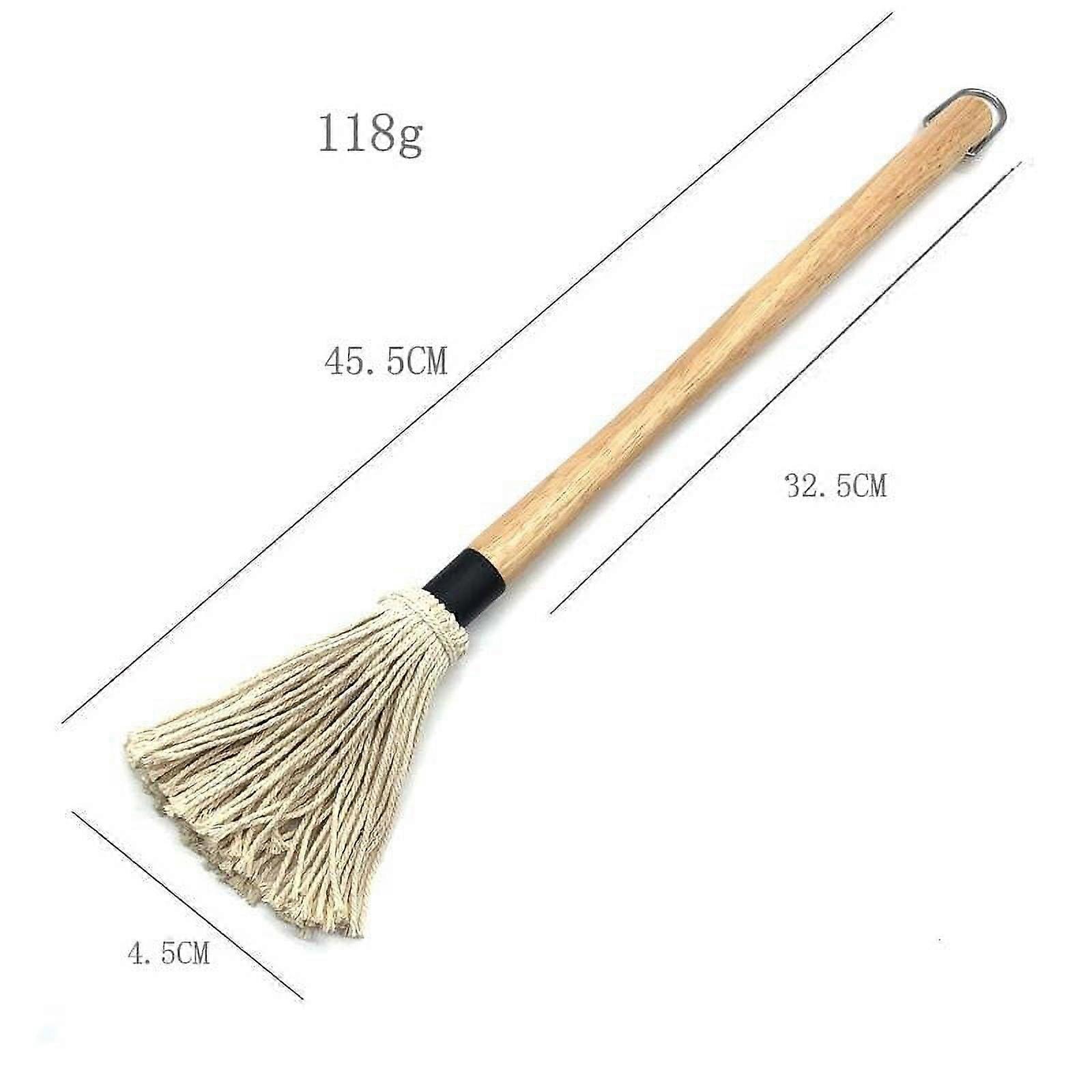 Grilling Basting Mop for Grilling 2 Pcs with 6 Extra Replacements 11.2+18 Inch