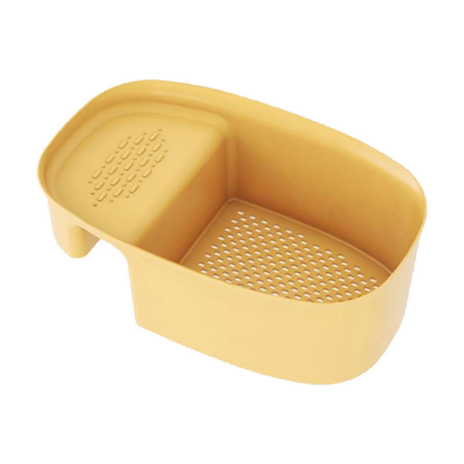 Uclet Drain Rack Kitchen Drain Basket Large Capacity Easy To Install PP Multi Use Quick Colander Basket For Home Kitchen Cooking