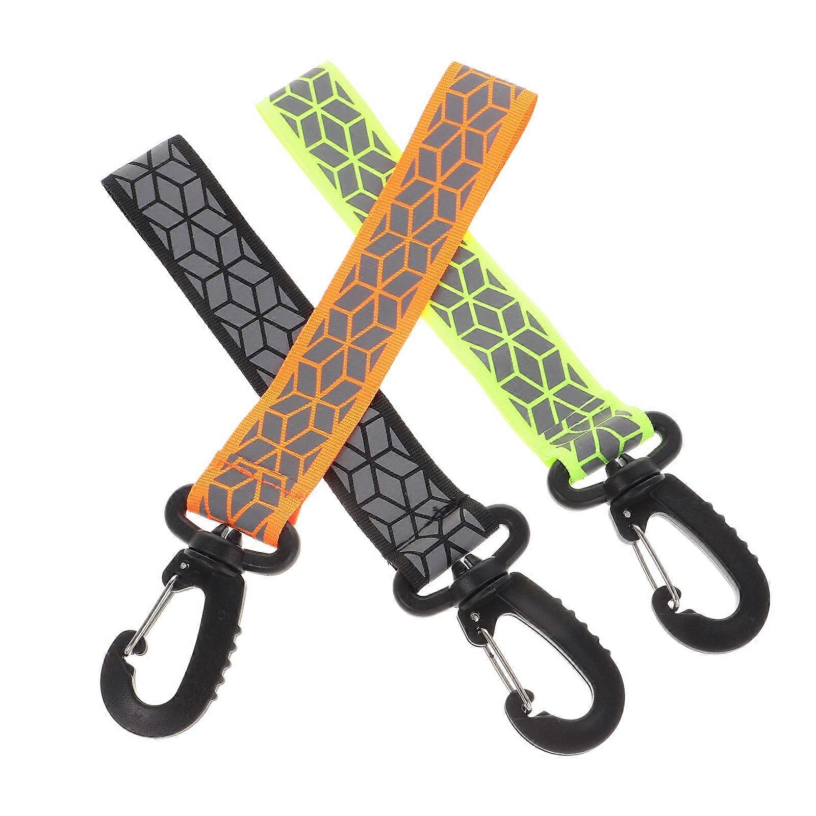 3pcs Reflective Keychain Pendants High Visibility Reflector Tags Reflective Safety Keychains For Backpacks Running And Cycling