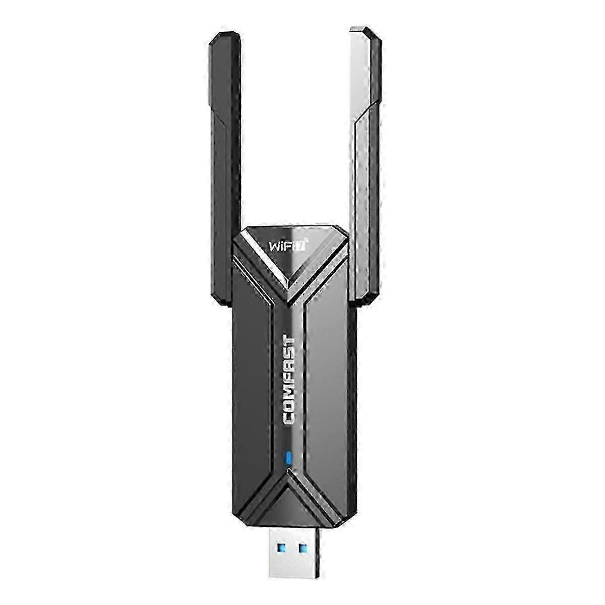 WiFi7 USB-adapter BE6500 WiFi-kaart USB 3.0 WiFi 7 netwerkzender-zendontvanger Draadloze adapter voor pc Laptop