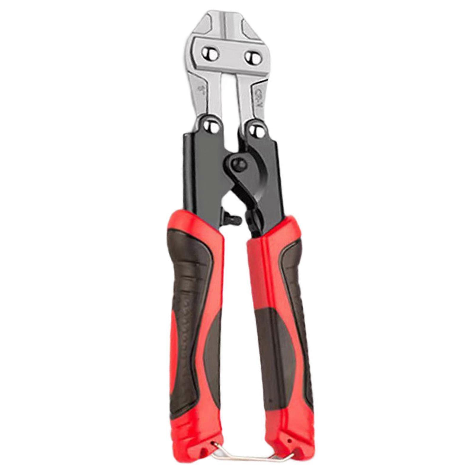 Bolt Cutter 8inch, Spring Loaded Small Wire Cable Cutter Rustproof Coating Comfortable Grip Construction Use Multicolor