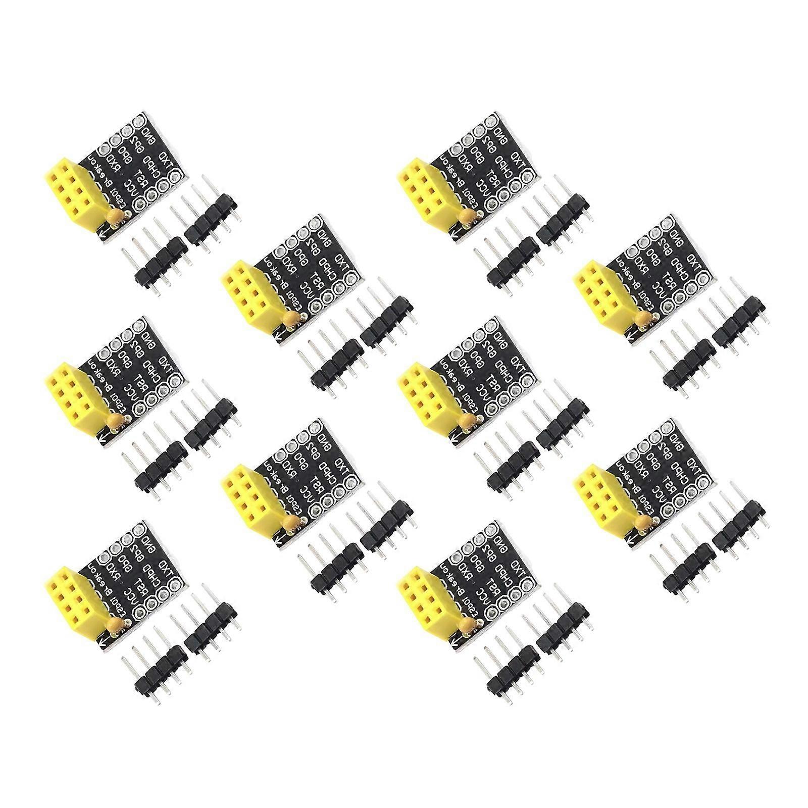 Dense ESP01S To Protoboard Processor Continuous Integration For Prototyping Projects And Transducer Connection Multicolor