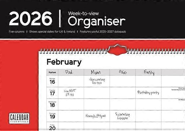 Essential Organiser Weektoview Planner A Calendar Book