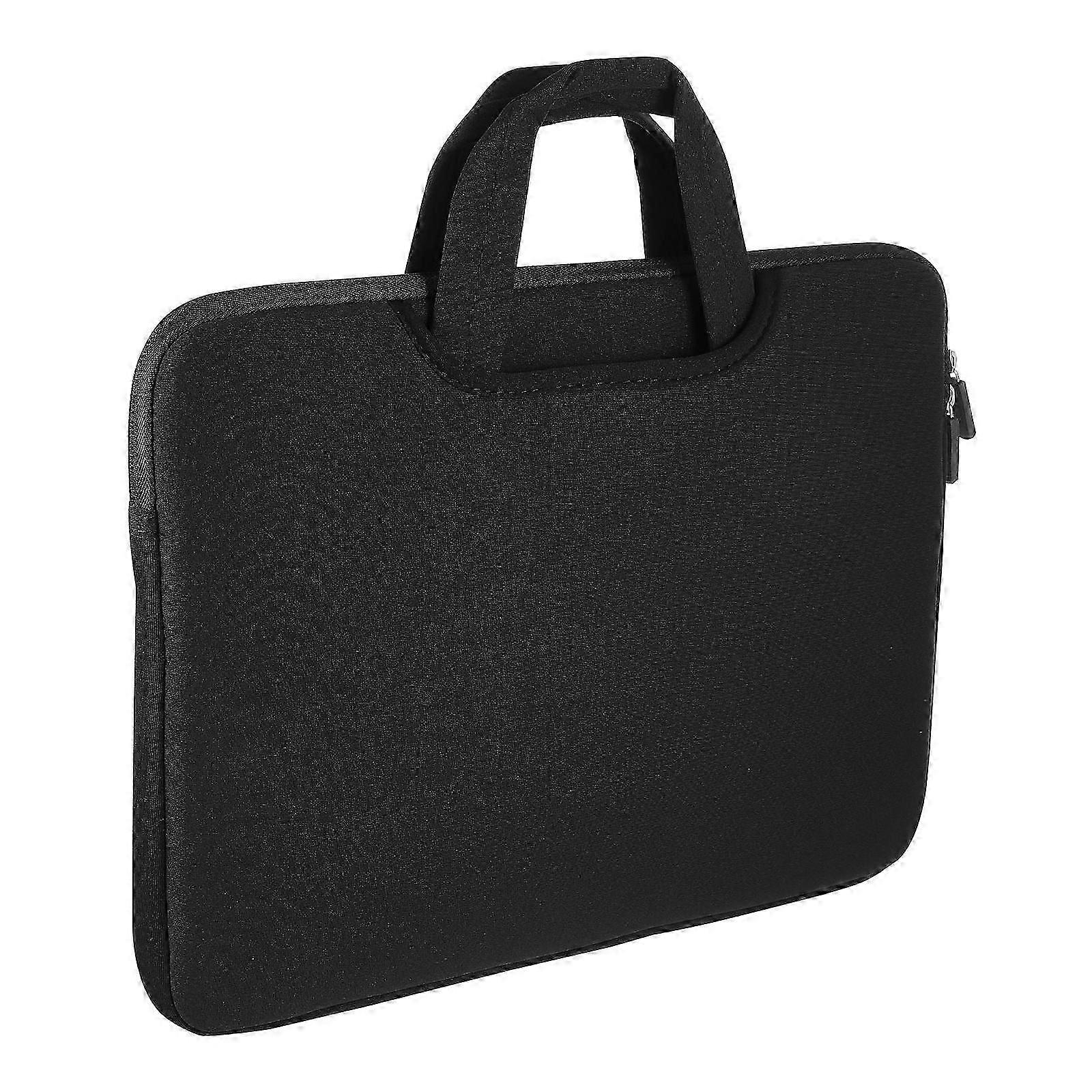 Sac fourre-tout pour ordinateur portable noir à utiliser avec une utilisation avec poignée confortable compatible avec 15 pouces