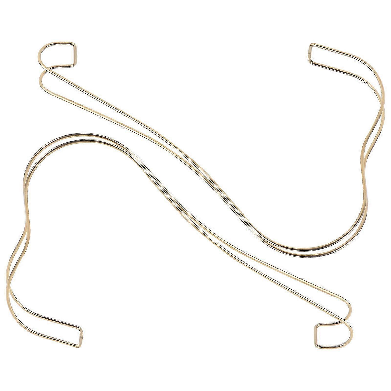 2pcs High Heel Shoe Display Rack Shoe Display Stand Store Shoe Holder (Golden)20X15CMGolden