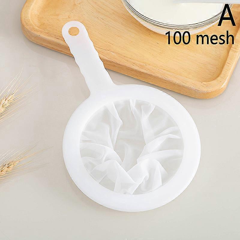 100/120/200/300/400 Mesh Wasbaar Nylon Ultra Fijn Filter Mesh Zeef Lepel Zeef Sojamelk Sap Koffie Thee Filter
