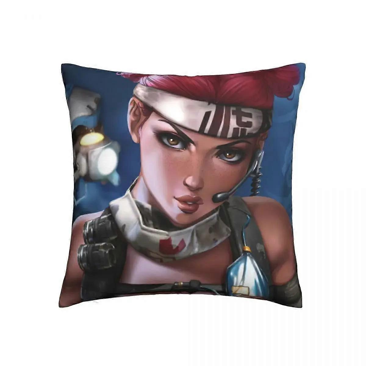 Tryckt tygkuddfodral presentvideospel örngott dragkedja