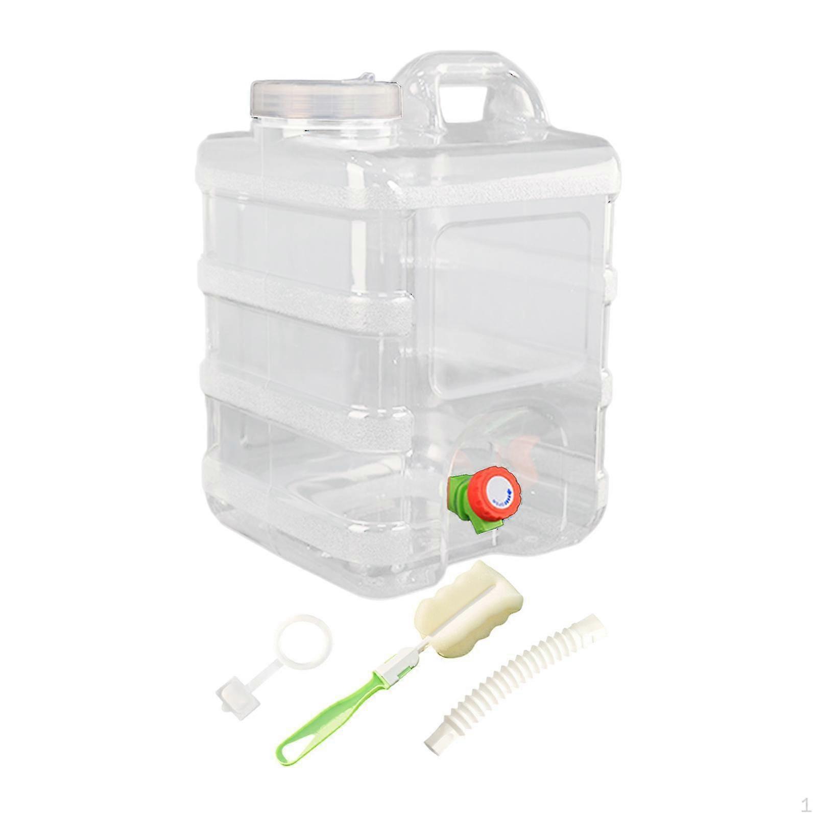 Water Container Beverage Dispenser 20L Capacity Versatile Storage Tank with Carry Handle for