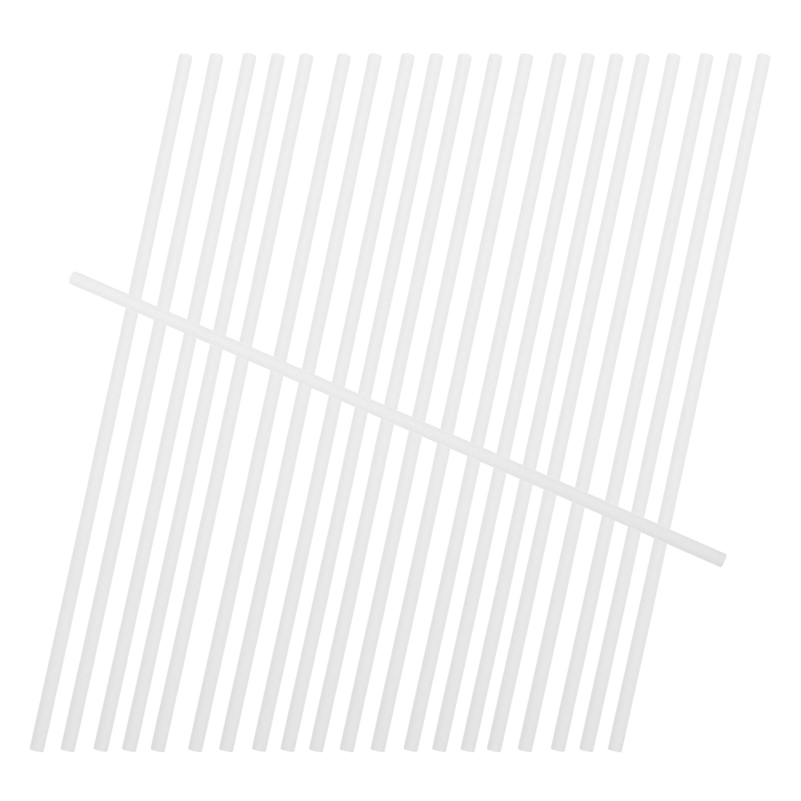 Candy Paper Bars Lollipop Paper Stick for Baking Use 100Pcs White Candy Sticks