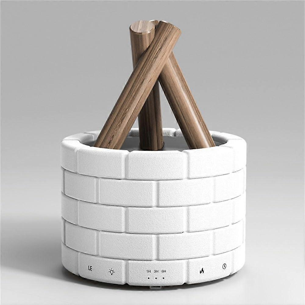 Aroma Diffuser 250ml Mini Campfire Flame Effect Humidifier with Essential Oil and Timer