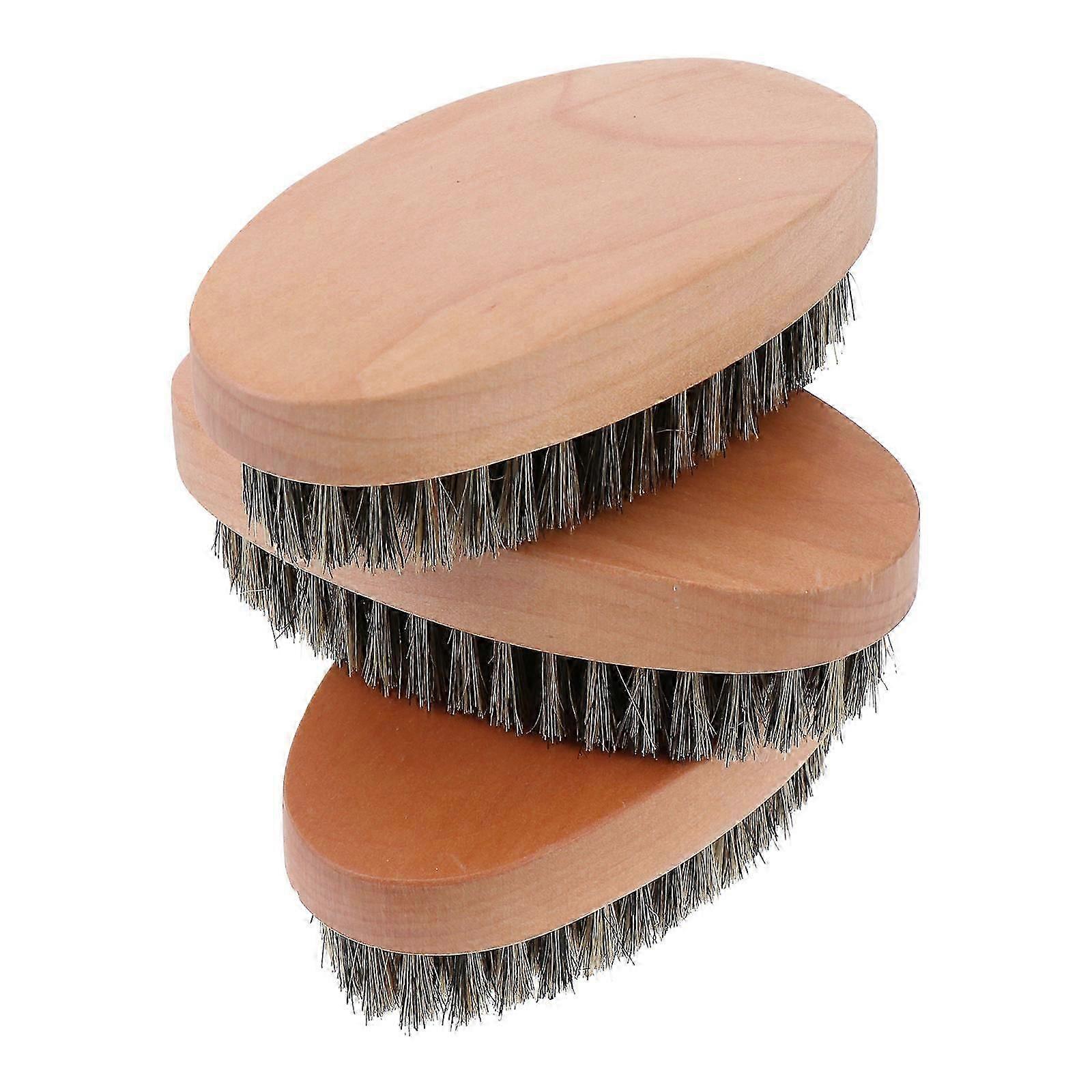 Assorted Color Beard Brush 3Set For Men With Durable Wooden Handle Perfect For Long Distance Journey And Effective Shaving Experience