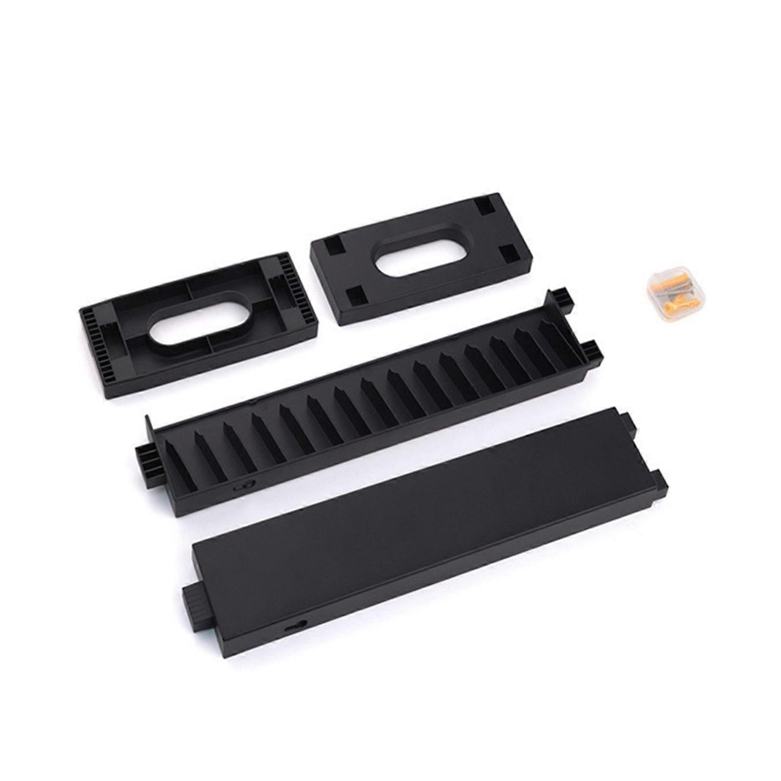 Game Disc Wall Storage Rack Game Card Single Layer Vertical Organizers ABS Wall Mounted Modular Expandable System Multicolor