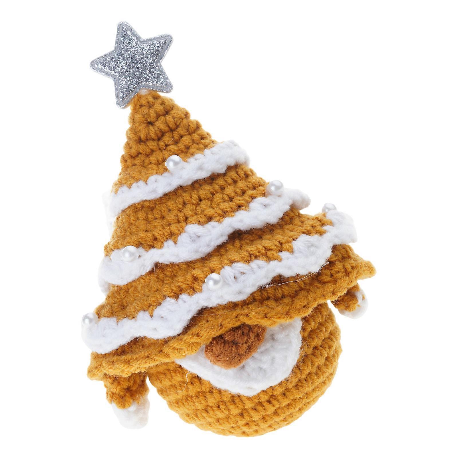 Beginner Christmas Gnomes Crochet Set With Step By Step Guide Soft Cotton Materials Crafting Activity  Yellow