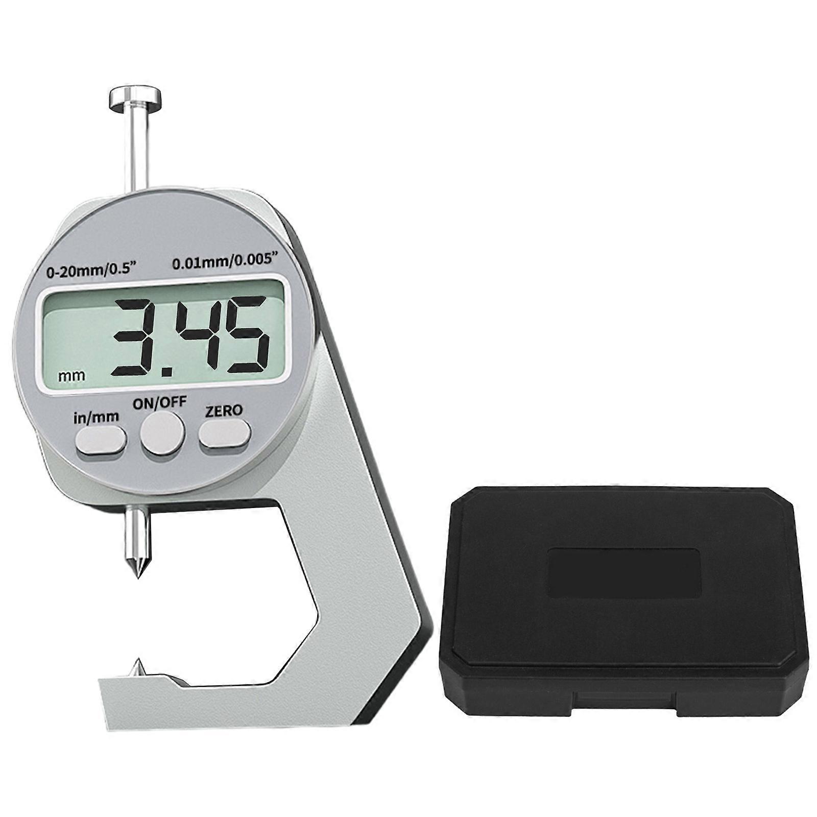 Precisions Digital Thickness Gauge High Accuracy Electronic Micrometers with Clear LCD Display Precise Thickness Meter Multicolor