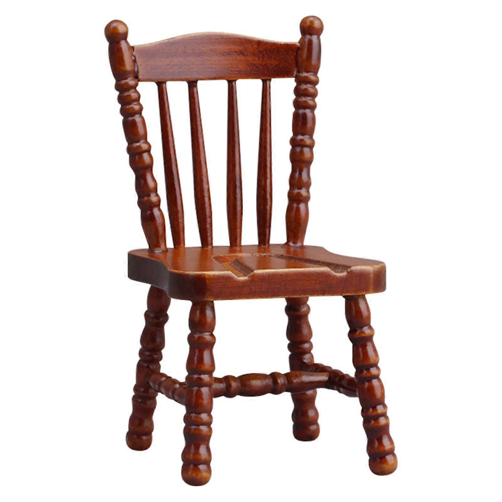 Enduring Small Dining Seat For Dollhouses Figures Plastic Build Precise Conventional Pattern Design Multicolor