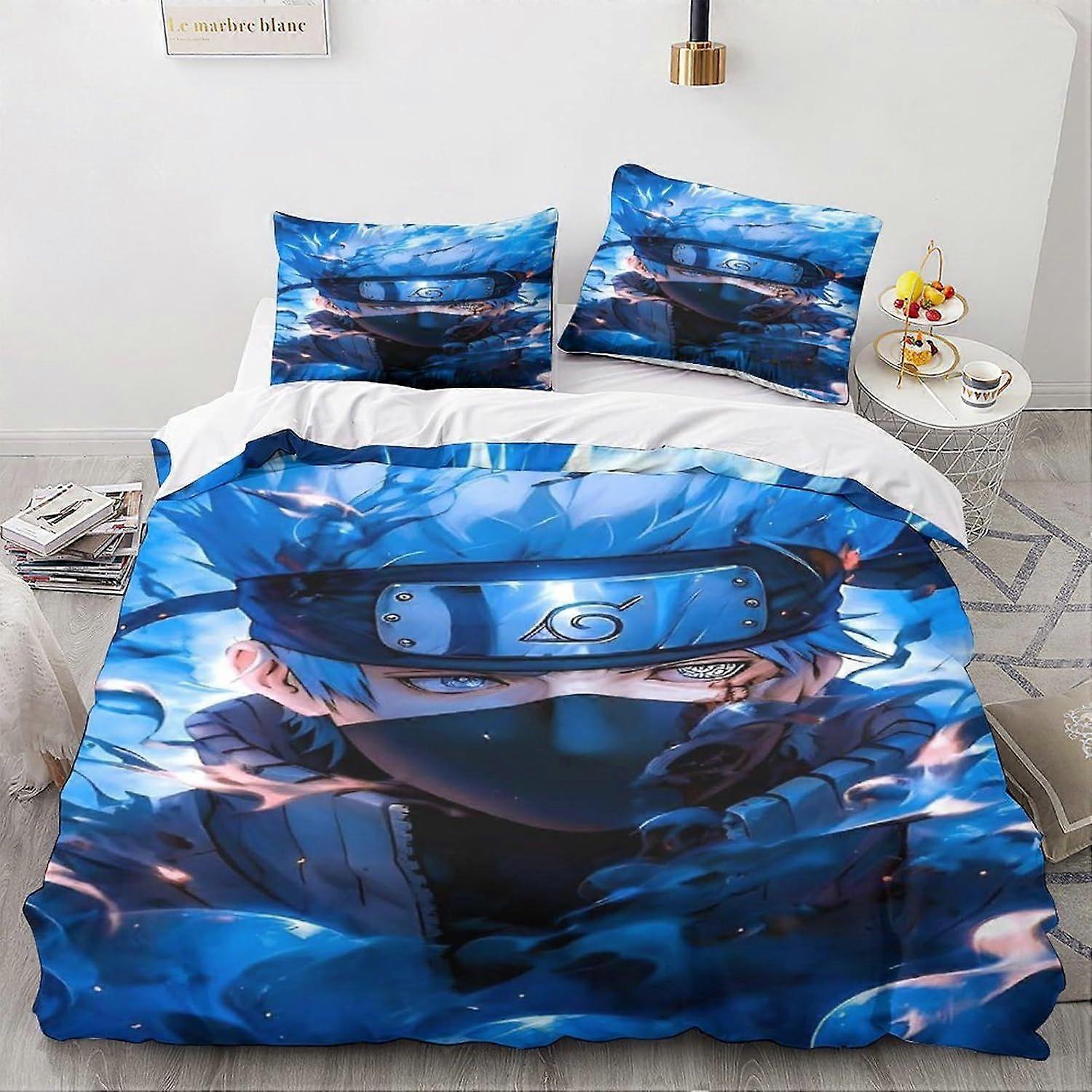 LikeEj Animes E Mangás 3D Anime Print Duvet Capa Set Fantasy Bedding Sets com fechamento de zíper escondido, Microfiber poliéster Edredom Capa de colcha para