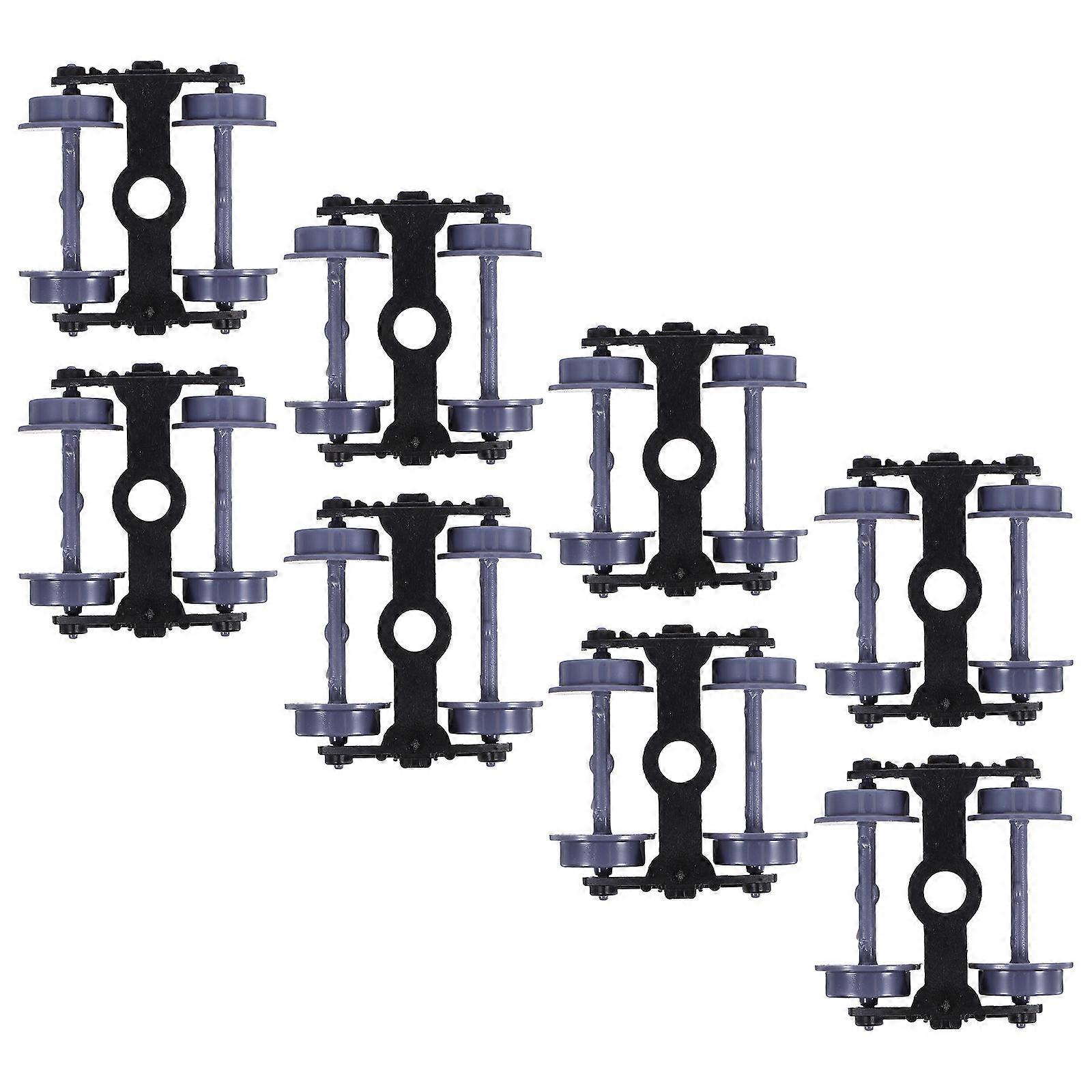 Plastic Wheels For Model Railway High Precision Railway Accessories Static Display 8Pcs
