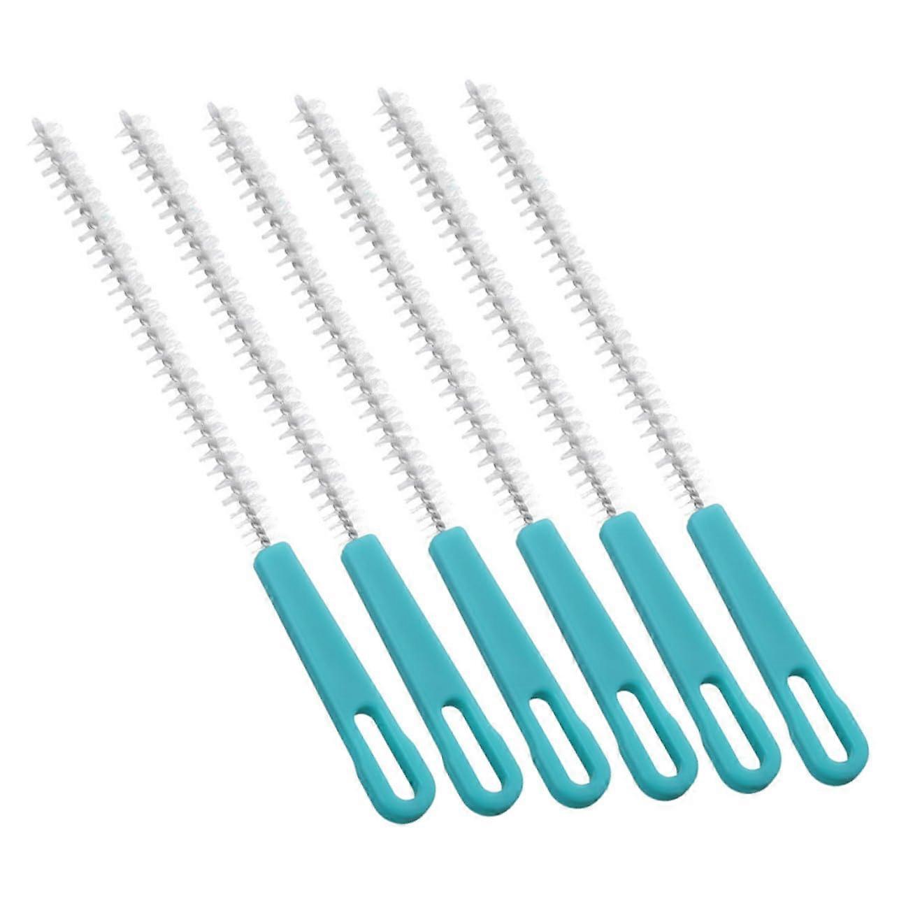 6pcs Straw and Tube Cleaning Brush Set with Long Bendable Handle for Bottles and Narrow Pipes