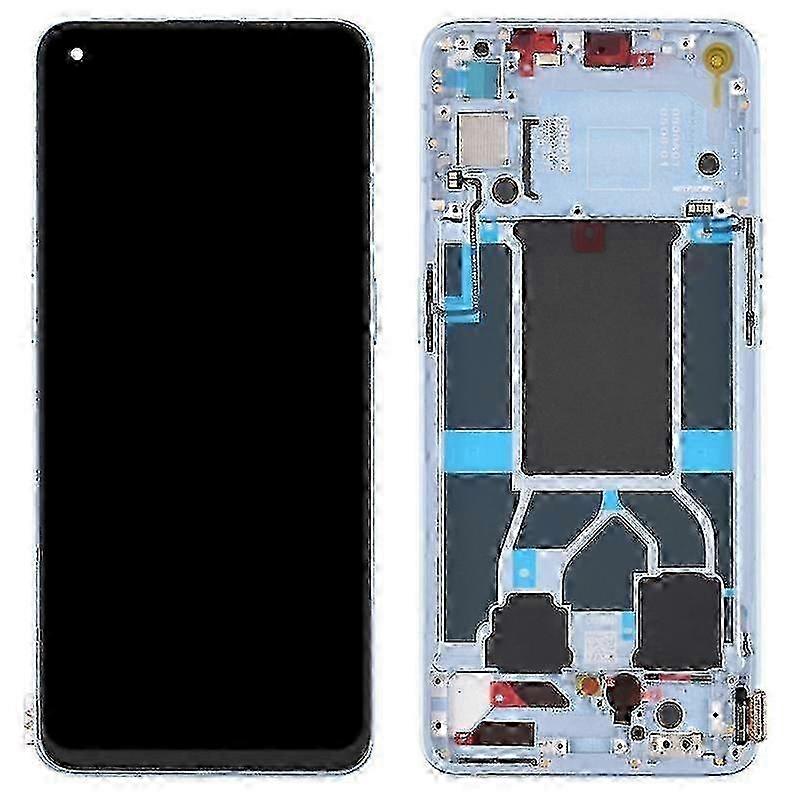 f For Oppo Reno6 5G Grade C LCD Screen and Digitizer Assembly+Frame Part