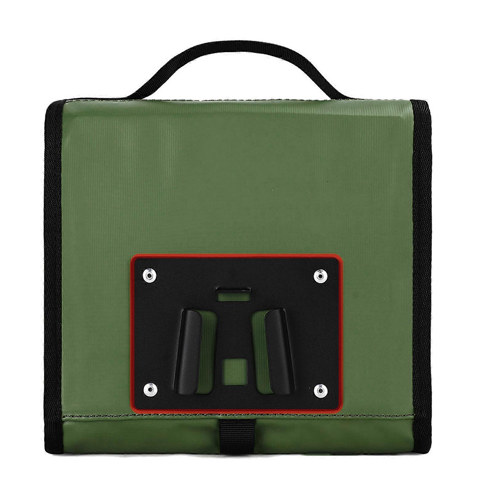 Sykler Ramme Vanntett Top Tube Bag Sykler Front Tube Bag Frame Pouches Stor kapasitet Sykkelveske for sykler Matt grønn