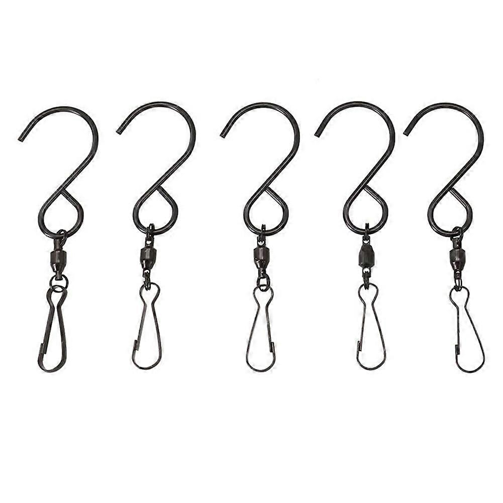 5PCS Versatile Rotating Hooks for Hanging Crystal Twisters and Bird Feeders