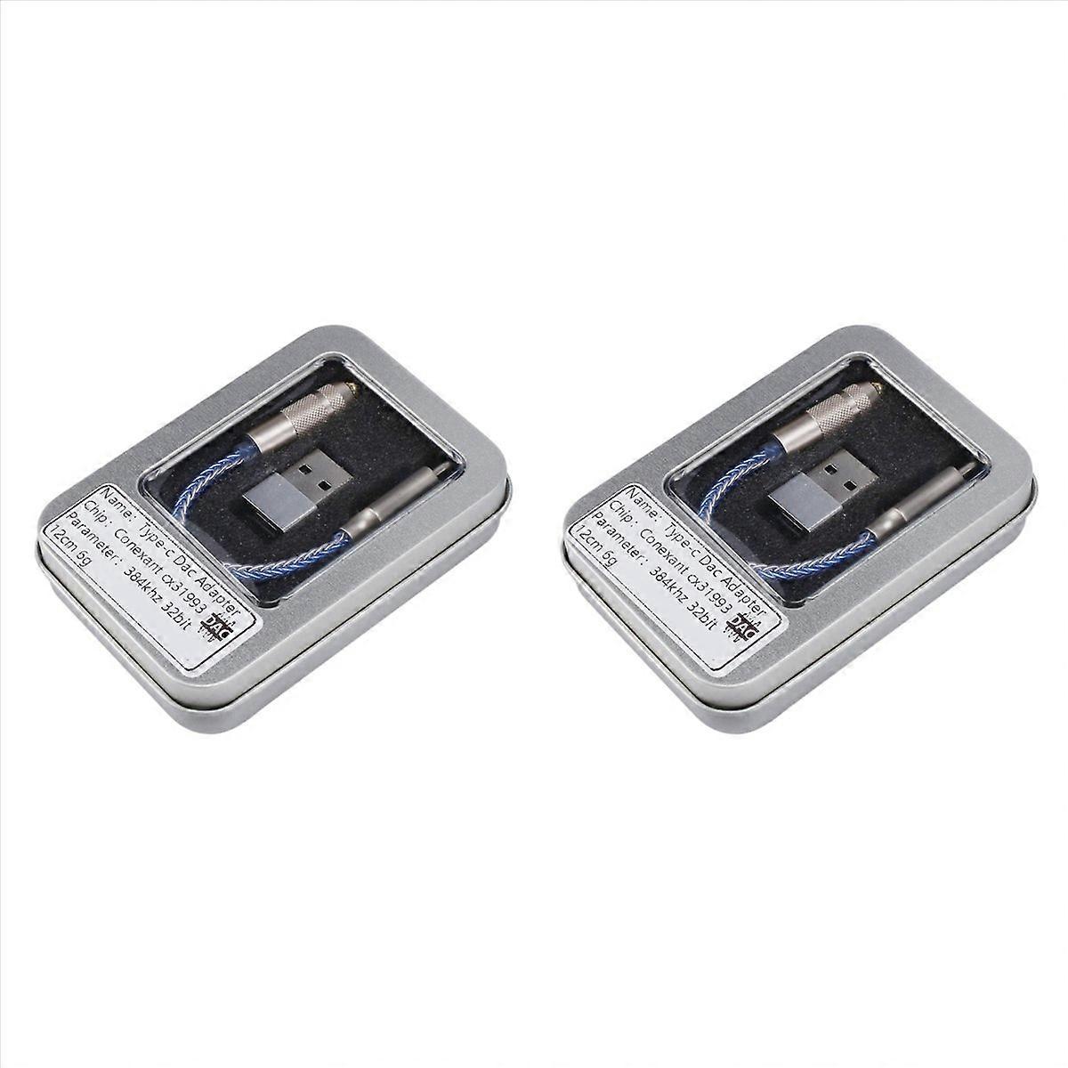 2X CX31993 USB Type C Headphone Amp with 3.5mm Output SNR Decoding Audio Decoding Cable for Android 