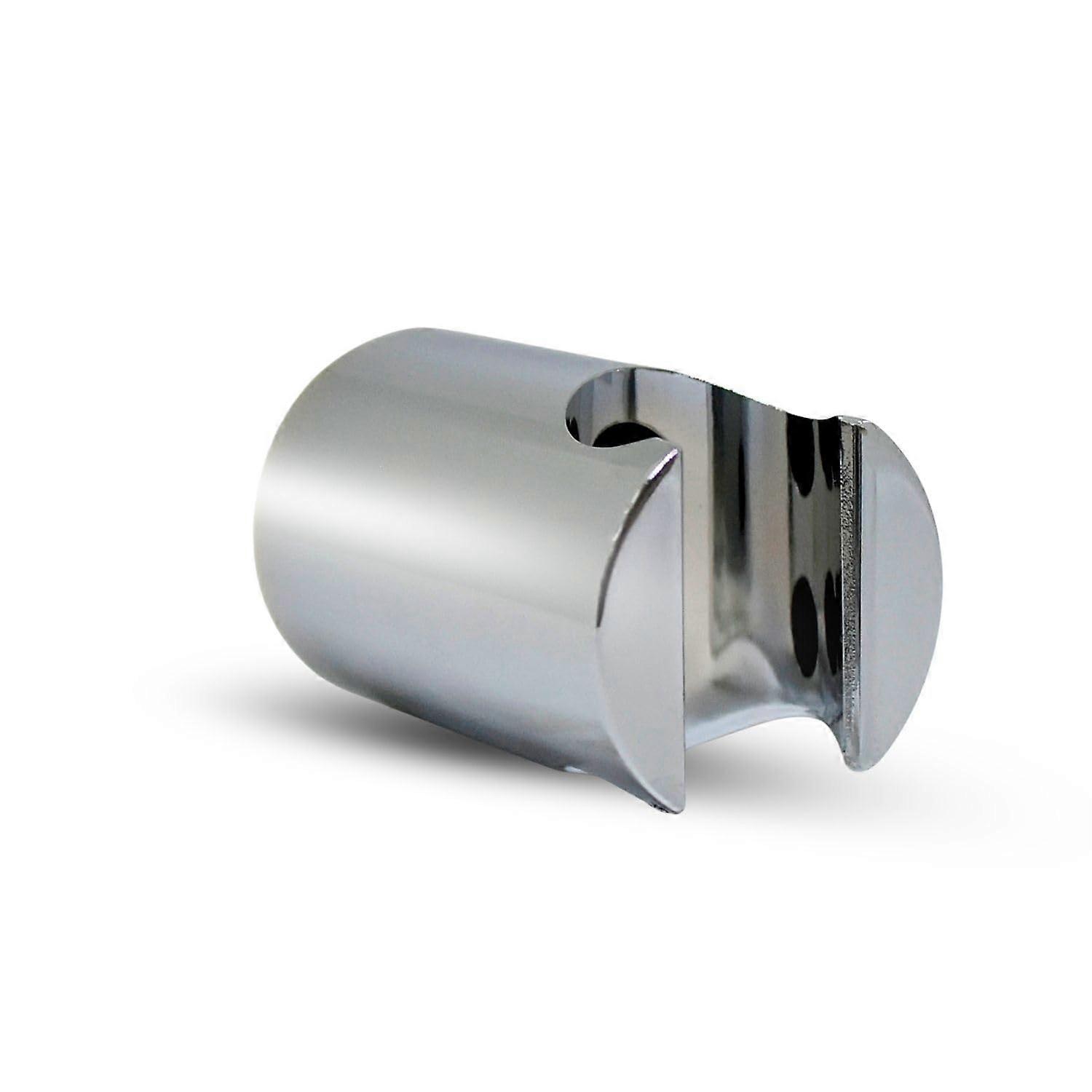 Shower Head Holder Wall Mounted Adjustable Silver Plastic Bracket for Handheld Bathroom and Bathtub Use