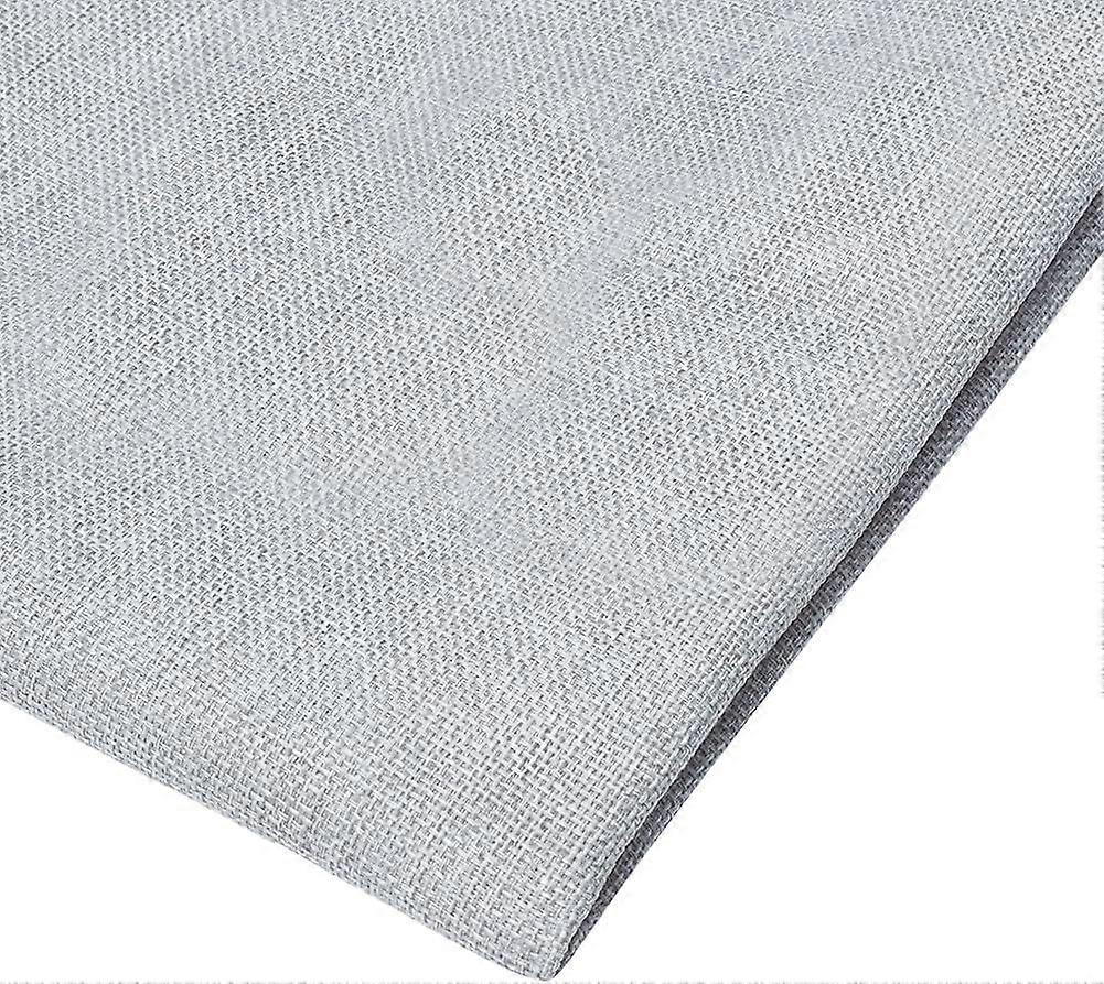 Light Gray Linen Speaker Grill Cloth 19.7x57.5 Inch Linen Speaker Fabric Dustproof Stereo Fabric Protective Dustproof Mesh Cloth Replacement for Home 