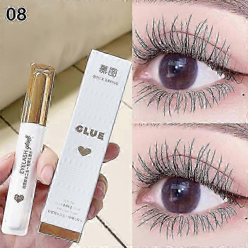 w False Eyelash Extension Glue Waterproof Fast Dry Long Lasting Strong No Irritation Transparent Eyelash ExtensionPrimer Tools