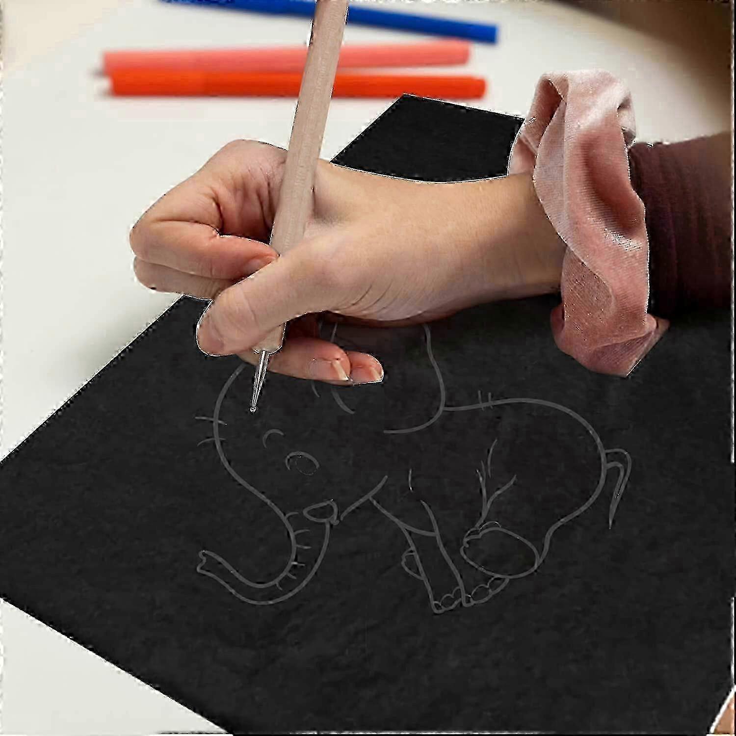 100 Sheets Carbon Paper, Black Graphite Paper for Tracing Patterns Onto Wood, Paper, Canvas, and Oth