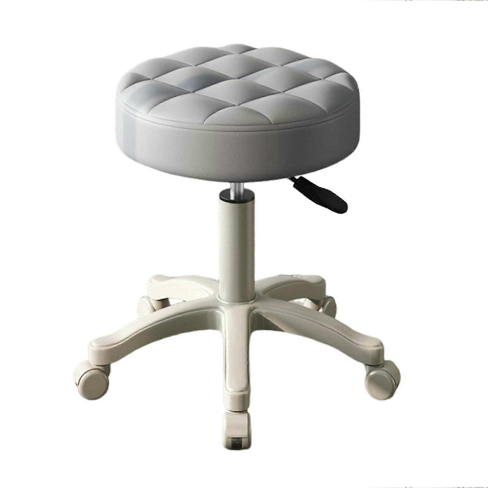 Adjustable Swivel Stool - 13.78"-20.8" Height, Rolling Casters, For Office & Cafe