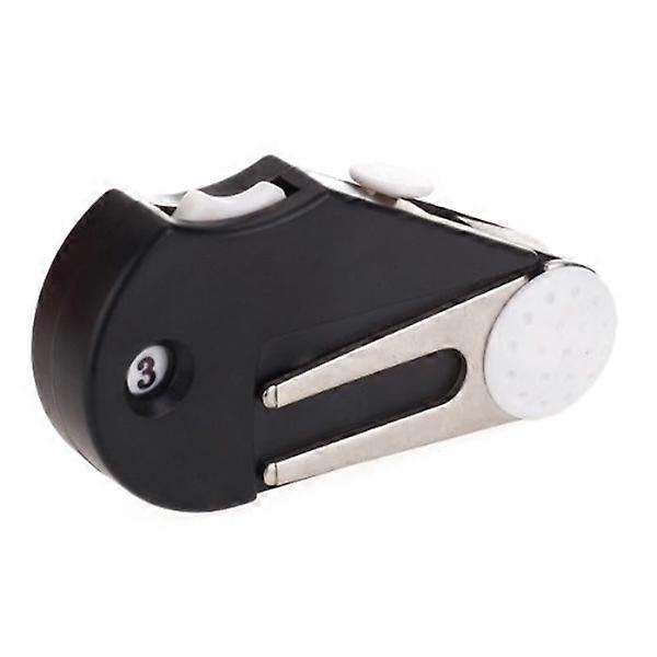 Golf Divot Tool and Score Counter with Brush Ball Marker 5-in-1