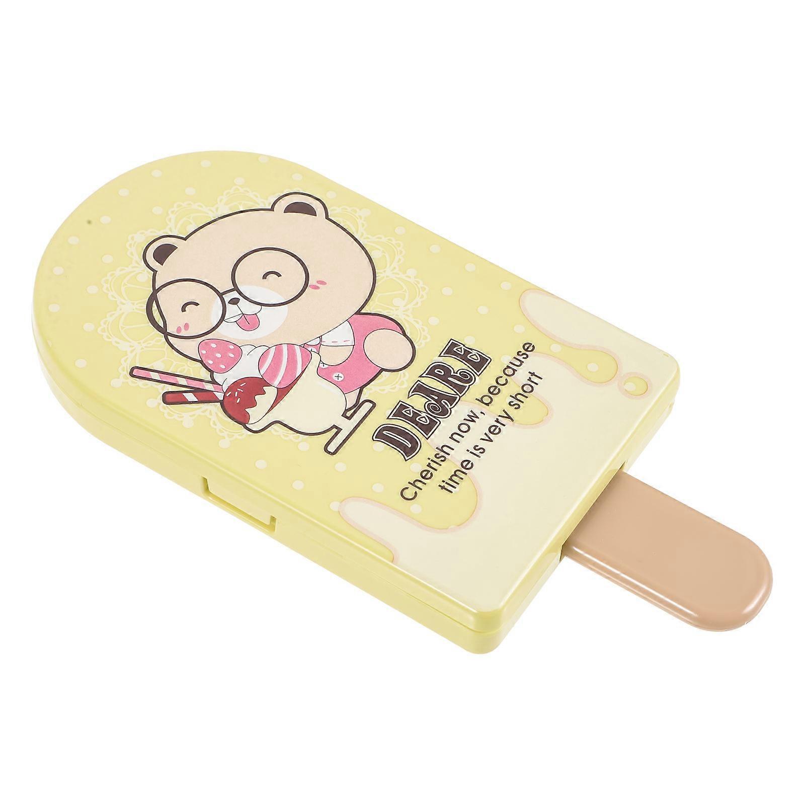 Makeup Mirror Compact Mirror for Portable Use 2Pcs Assorted Color Folding