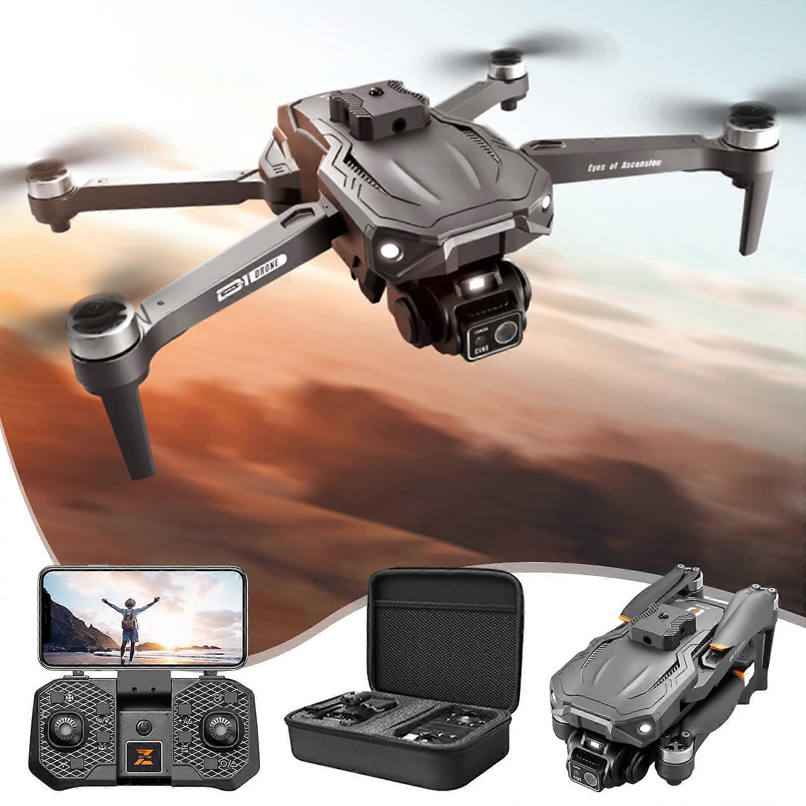 lulshou Drone with Camera FPV, 2.4G RC Quadcopter with LED Light, Night Vision, Pan Tilt, Altitude Hold, Obstacle Avoidance