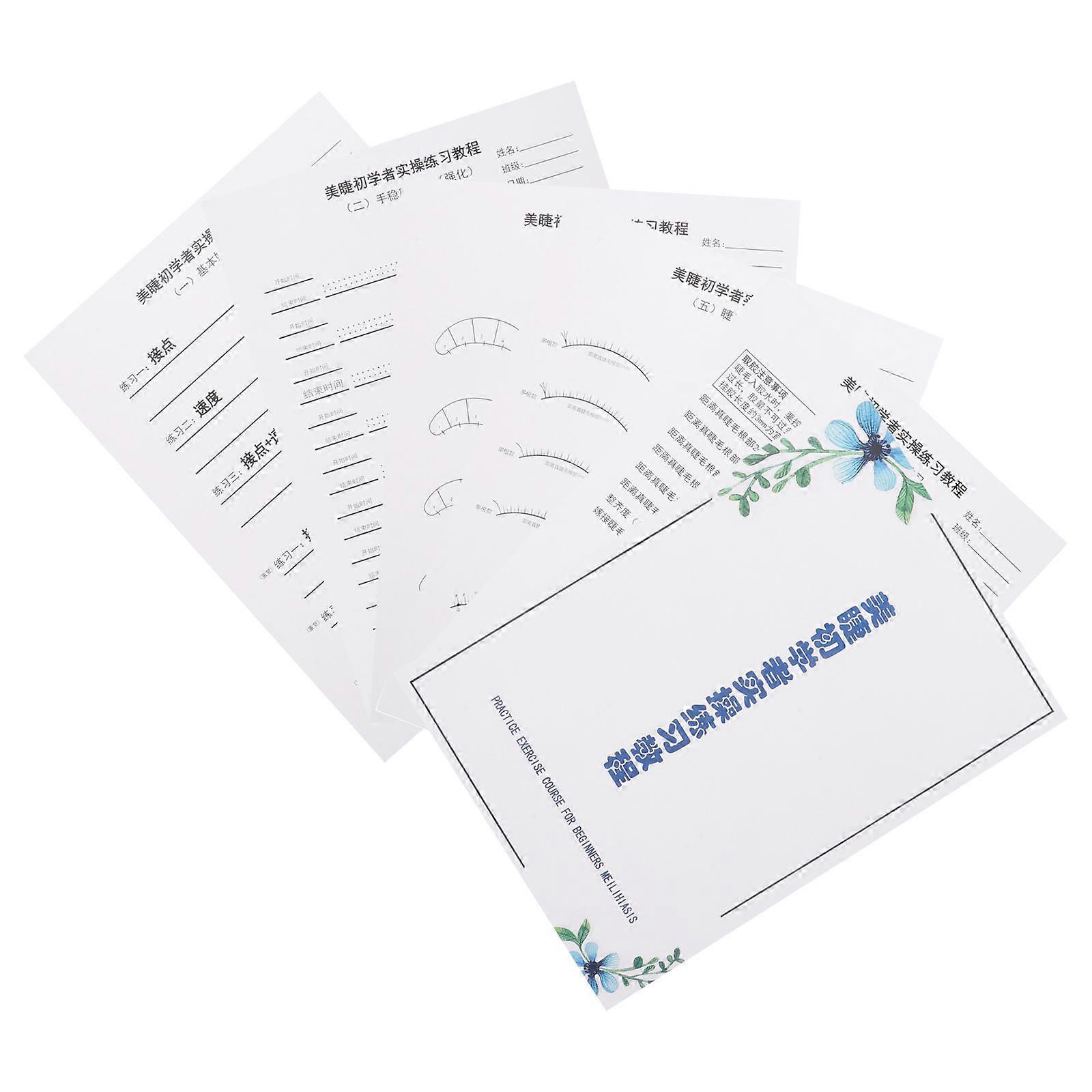 Lash Mapping Chart Eyelash Extension Sheet for Grafting Practice Kit