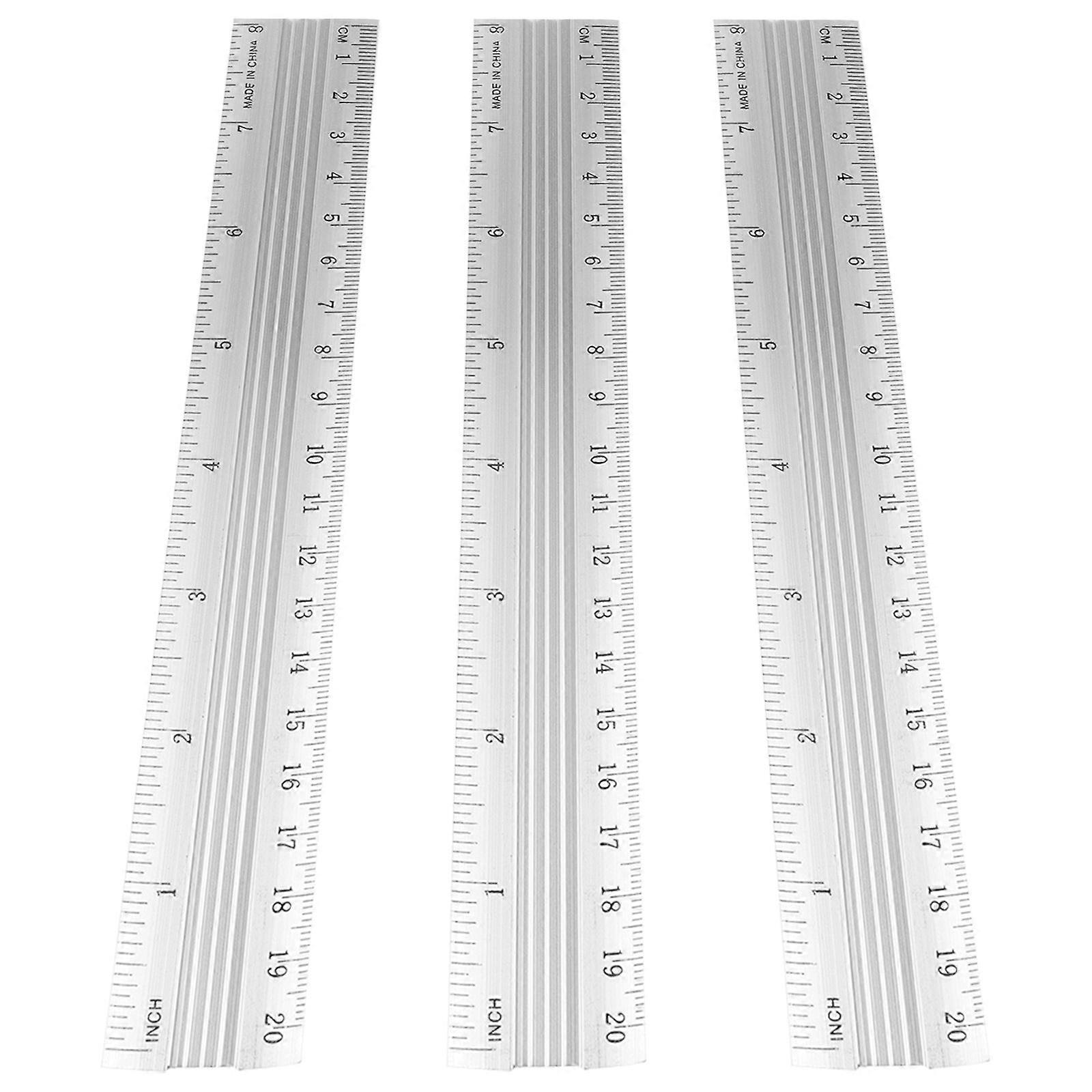 3Pcs Drawing Ruler Tool Scale Drawing Ruler Portable Measuring Tools Office Supply
